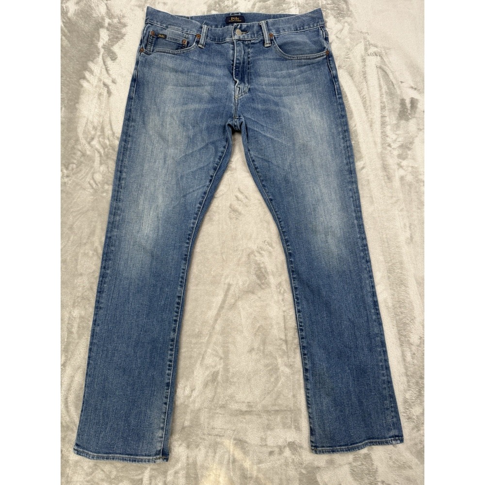 Vintage Polo Ralph Lauren Jeans Mens 33x32 Blue Denim Straight Casual 90s‎ Y2K